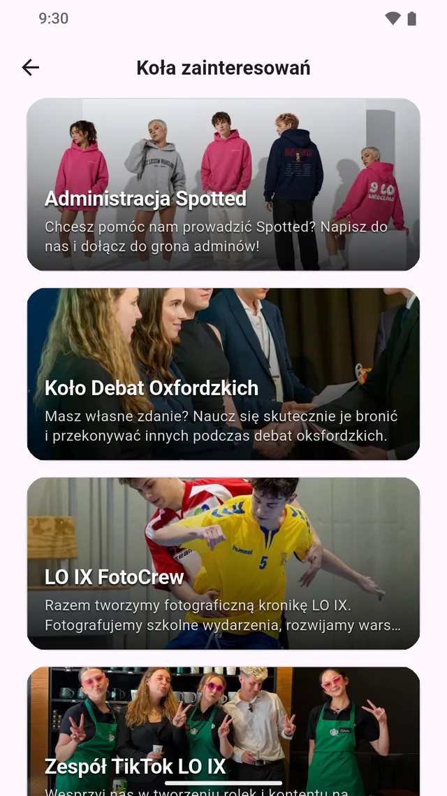 Koła zainteresowań